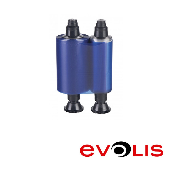 Evolis Monochromband Blau R2012, 1000 Druckseiten / Rolle 